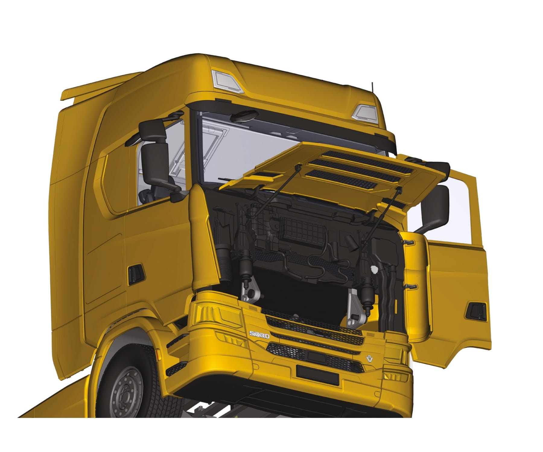 Italeri 1:24 SCANIA S730 Highline 4x2 Truck Plastik Modellbau Bausatz
