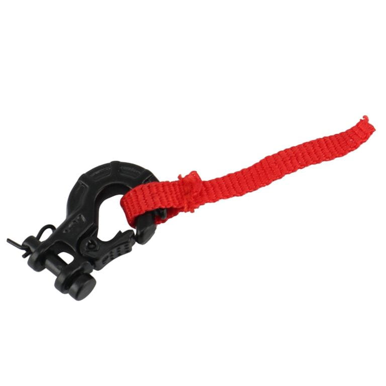 Thicon Haken schwarz Metall mit Sicherung und Warnband rot