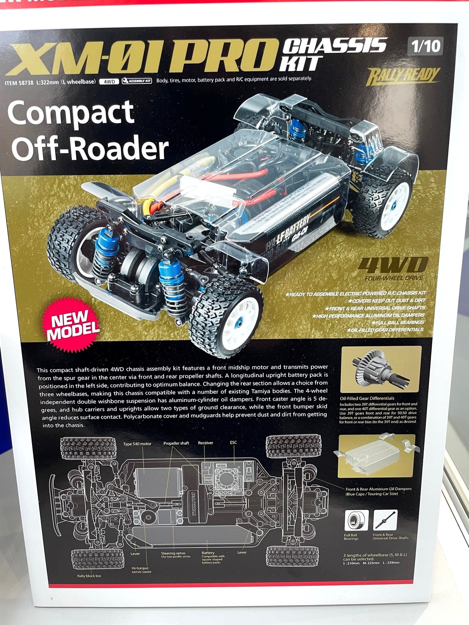 Tamiya RC XM-01 Pro Chassis Kit 1:10 Bausatz Tamiya RC XM-01 Pro Chassis Kit 1:10 Bausatz