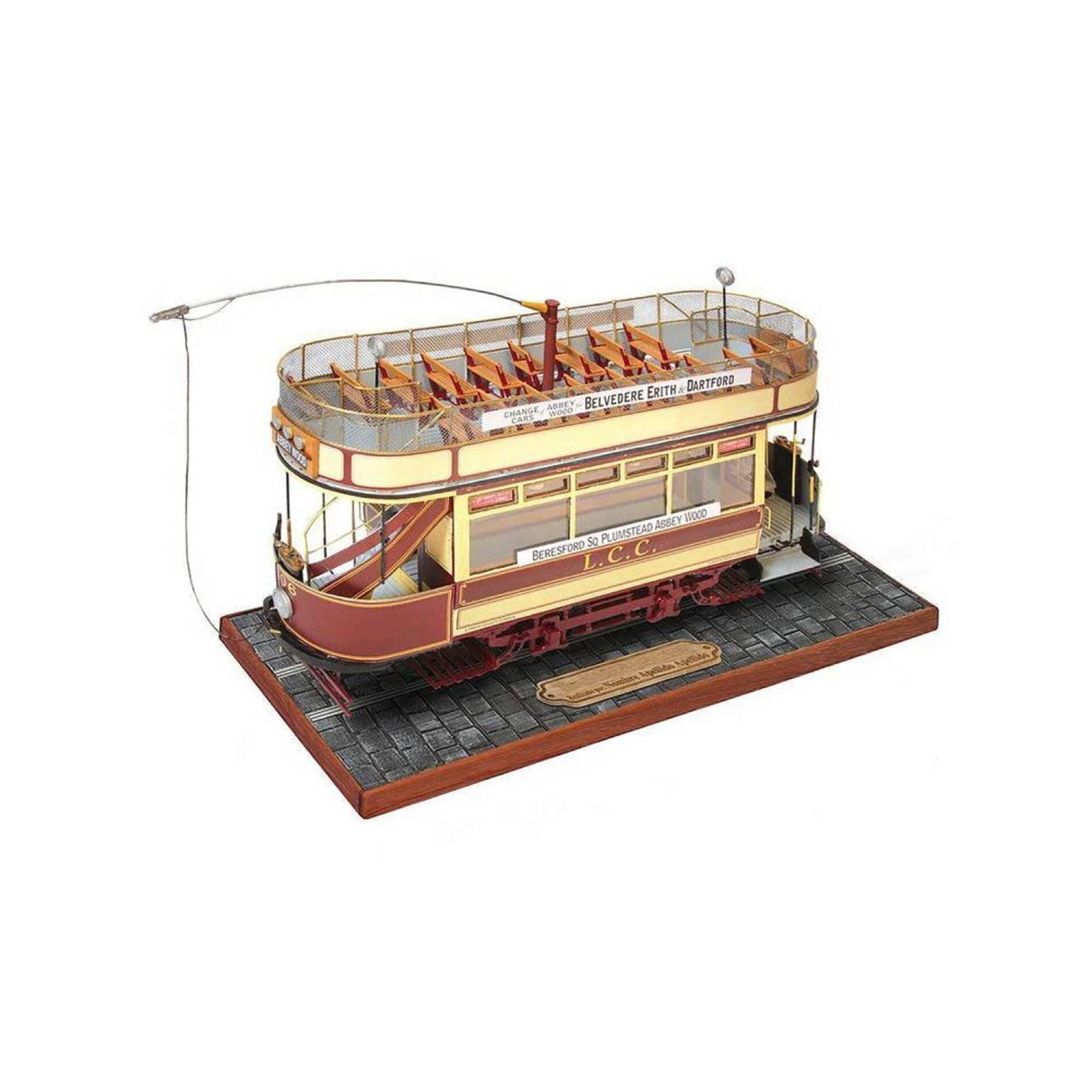 OcCre London Strassenbahn Standmodellbausatz 1_24 aus Holz_