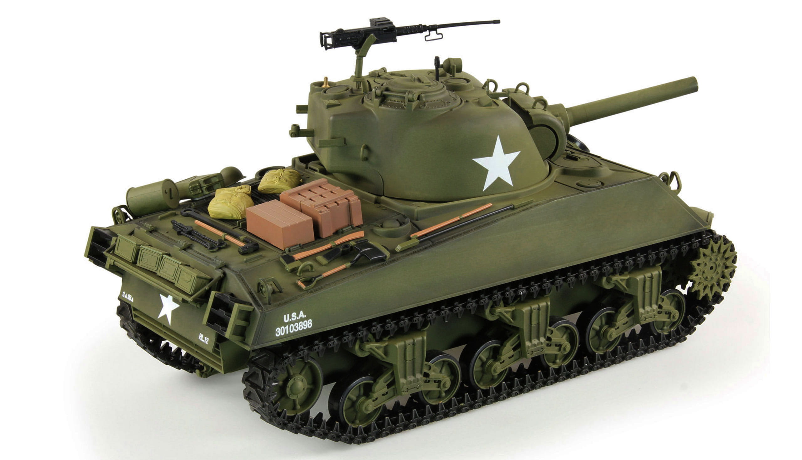 Amewi RC Panzer 1:16 U.S. M4A3 Sherman Advanced Line IR BB Amewi RC Panzer 1:16 U.S. M4A3 Sherman Advanced Line IR BB