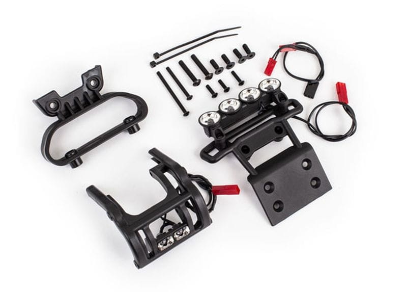 Traxxas LED Licht-Set komplett _mit Bumper v_h _ BEC Y-Kabel_ - RC-Zubehoer