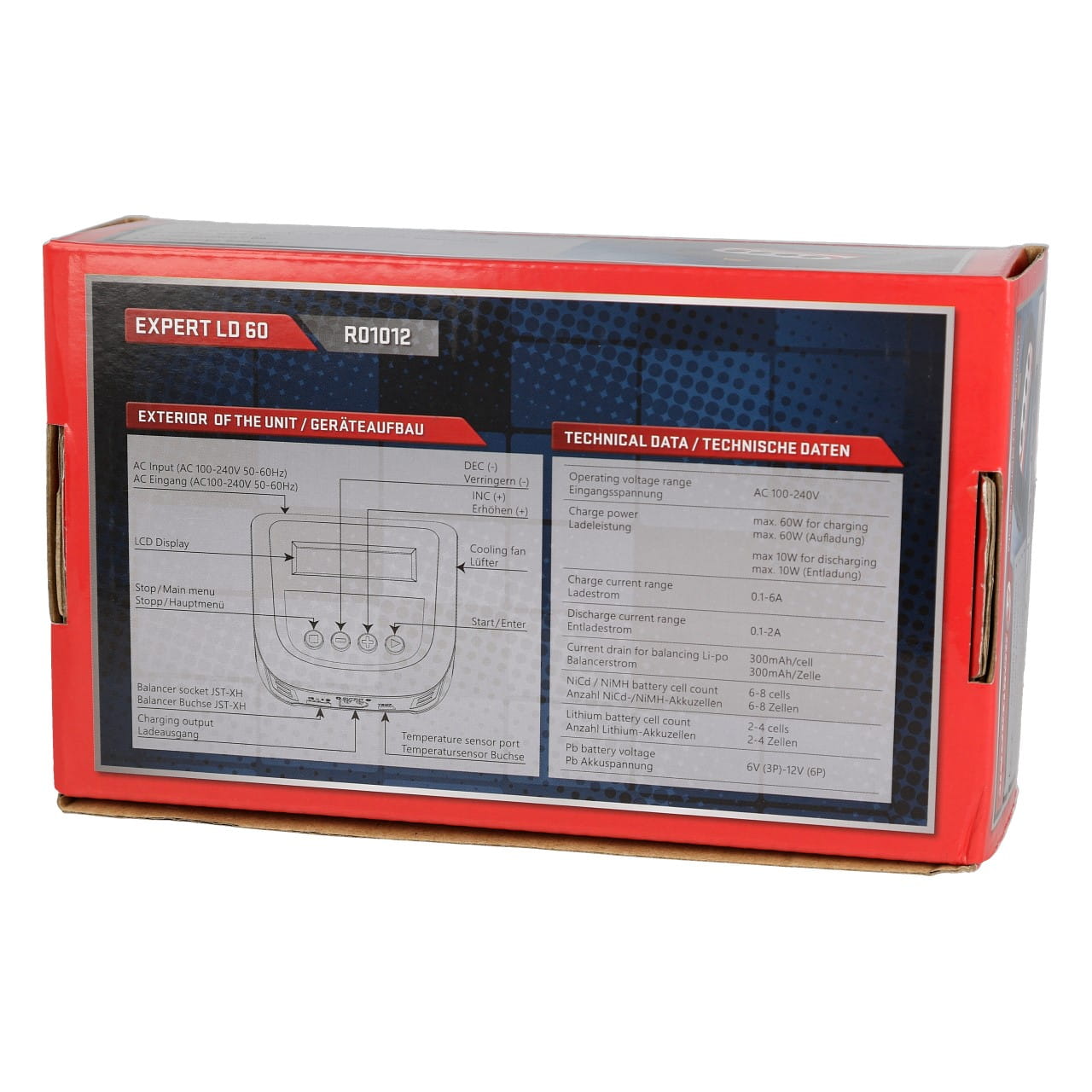 Robitronic Expert LD 60 Ladegerät LiPo 2-4s 6A 60W