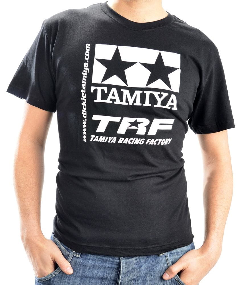 Carson T-Shirt fuer TAMIYA Fans - Trendiges Baumwollshirt mit Logo in Schwarz L - RC-Zubehoer