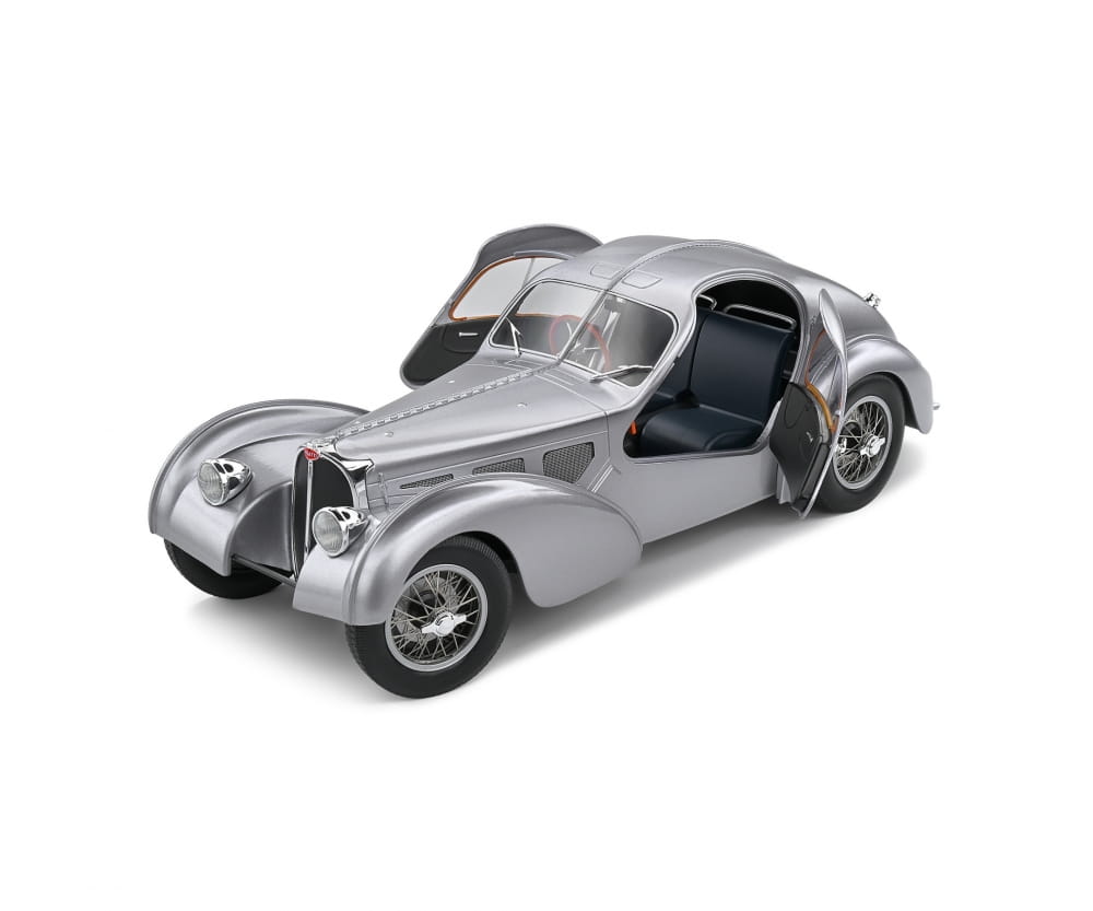 Solido Bugatti Type 57 SC Atlantic Mattsilber Modellauto 1_18