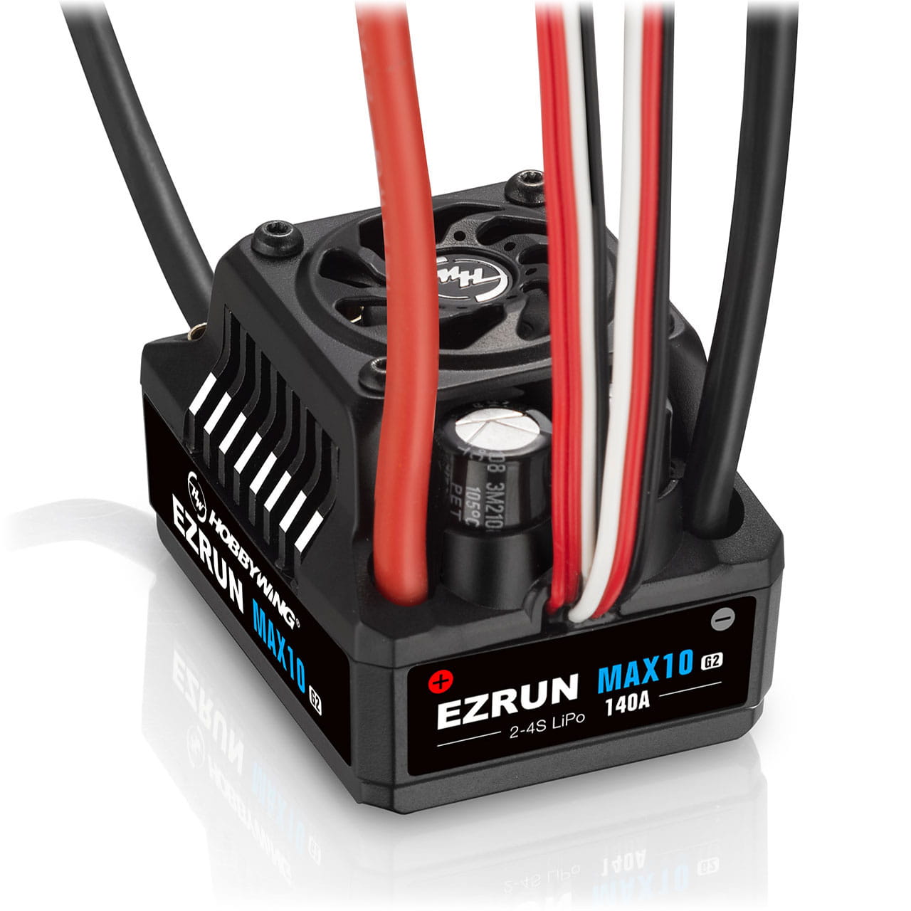 Hobbywing Ezrun MAX10 G2 Regler Sensorless 140 Amp, 2-4s LiPo, BCE 5A Hobbywing Ezrun MAX10 G2 Regler Sensorless 140 Amp, 2-4s LiPo, BCE 5A