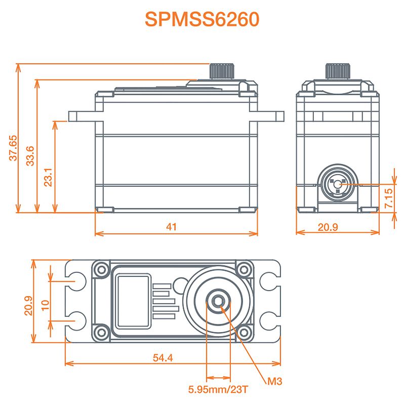 Spektrum S6260 High Torque High Speed Digi HV Metal Servo