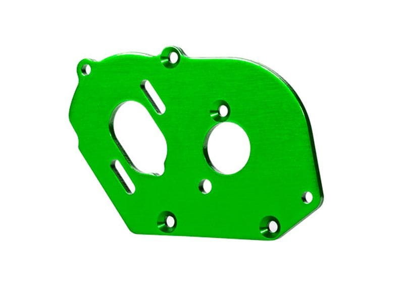 Traxxas Motor-Platte 6061-T6 Alu Gruen-Eloxiert _4Mm Dick_ _ Kleintei - RC-Zubehoer
