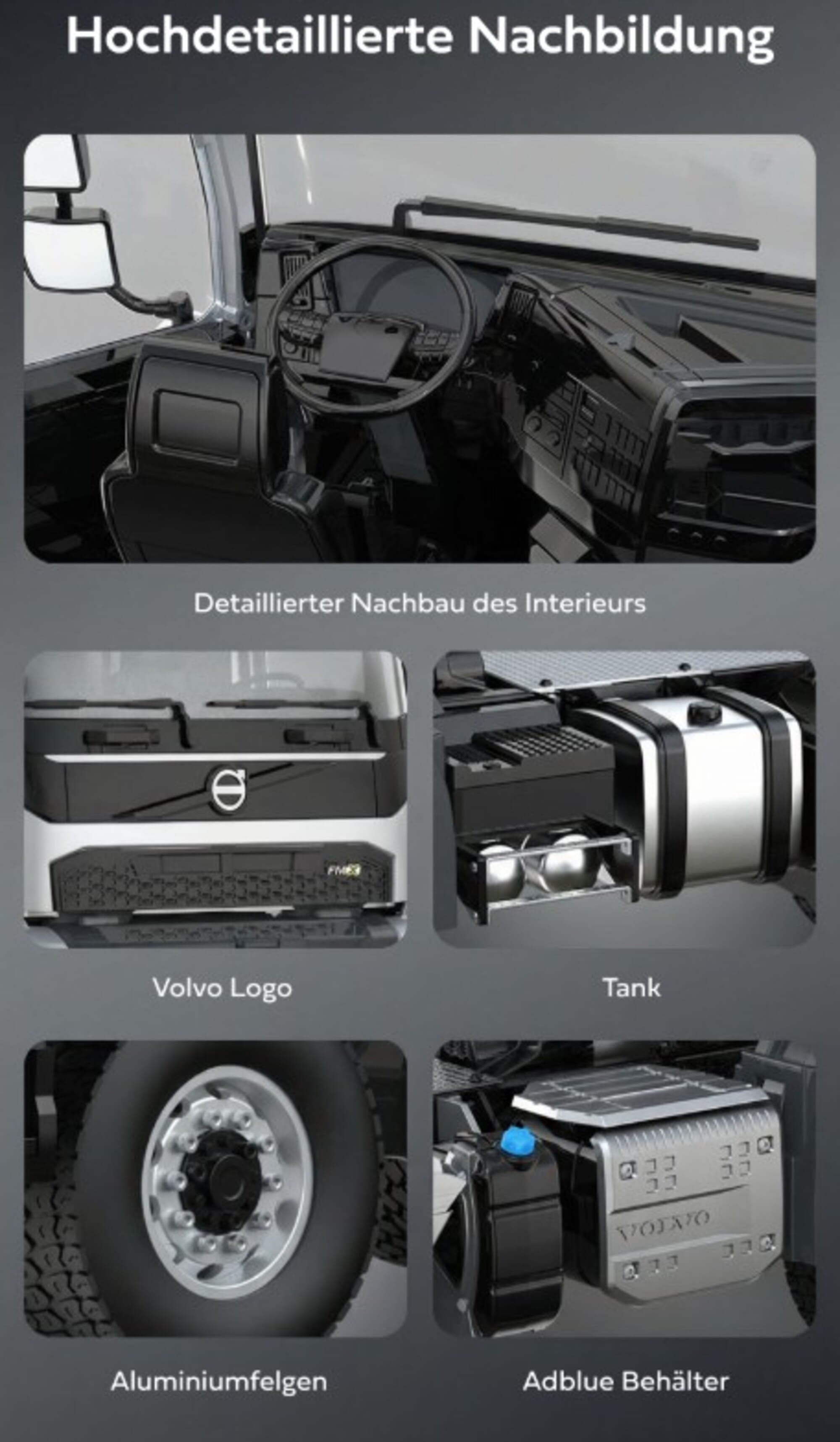 Amewi Volvo FMX E013 Zugmaschine 6x4 1_14 RTR silber