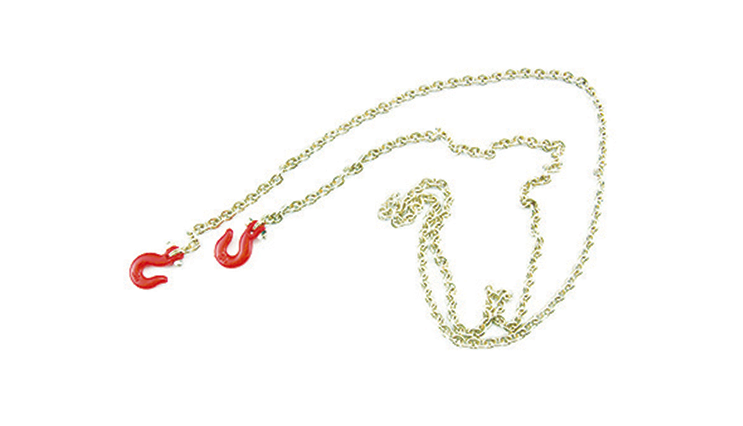 Amewi Metallkette, 2 Haken 96cm lang 96cm Long Chain, 2 hooks red
