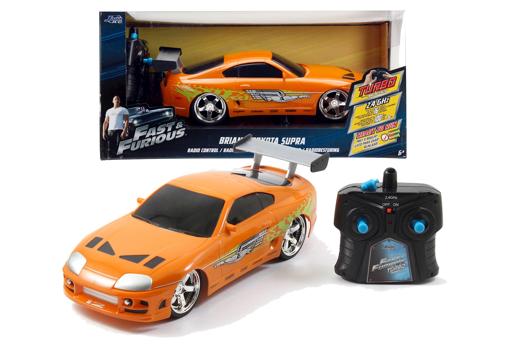 Jadatoys Modellauto Fast & Furious RC Brian's Toyota 1:16