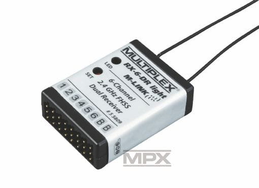 Multiplex Empfänger RX-6 DR M ( MLINK ) 2,4 GHz Multiplex Empfänger RX-6 DR M ( MLINK ) 2,4 GHz