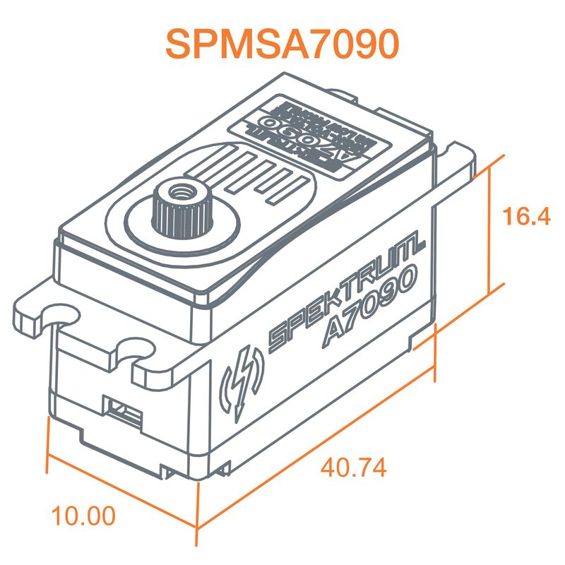 Spektrum A7090 Brushless Low Profile MG HV Servo