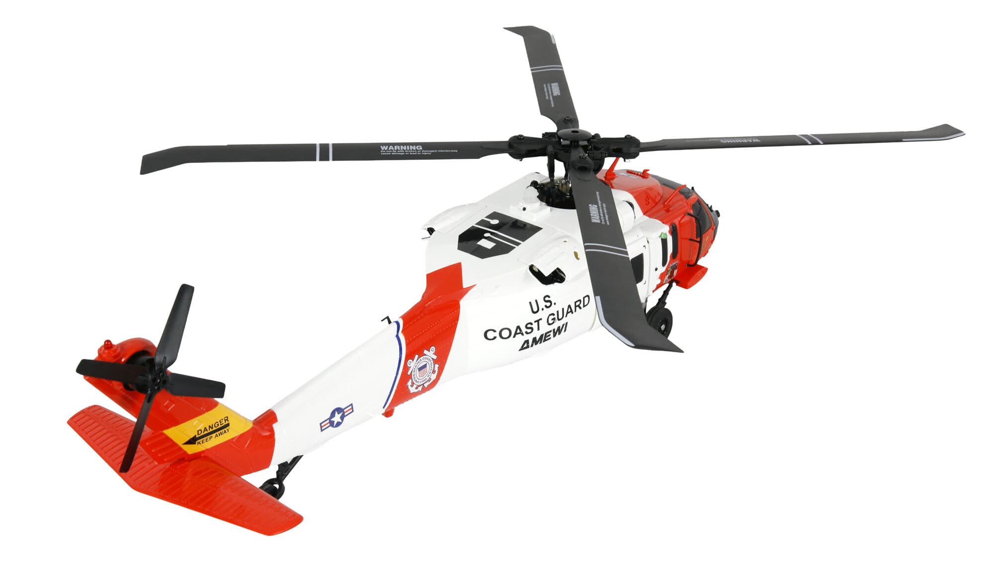 Amewi UH60 Black Hawk Coastguard RC Helikopter 6G_3D RTF