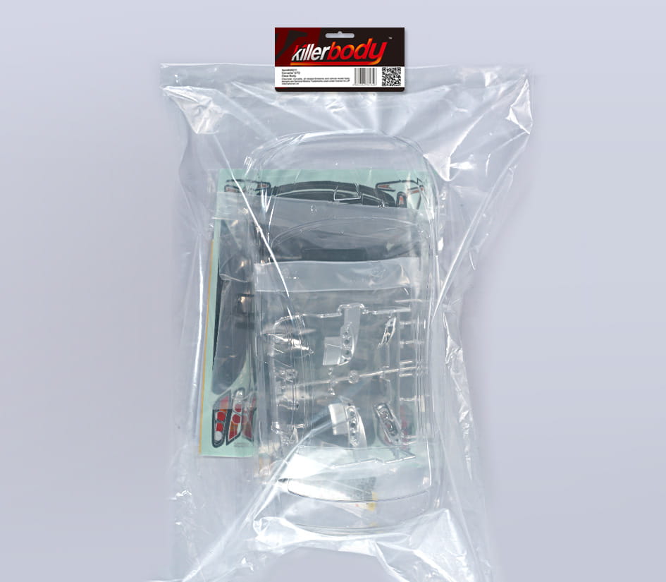 Killerbody Mitsubishi Lancer Evo X 190mm, klare Karosserie, Kit all-in Killerbody Mitsubishi Lancer Evo X 190mm, klare Karosserie, Kit all-in