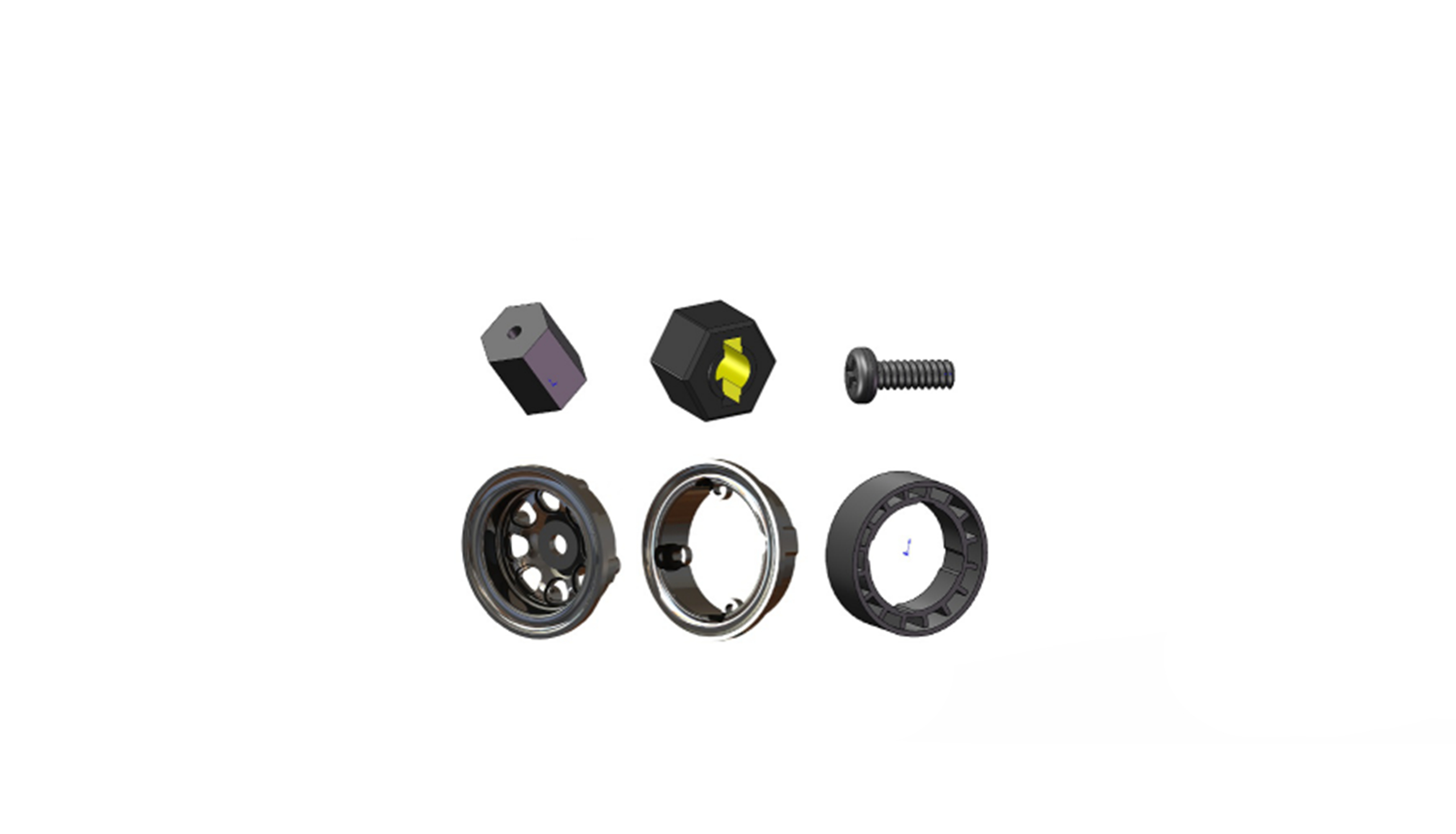 Amewi Bead Lock Felgen Chrom_ 4 Stueck - RC-Zubehoer