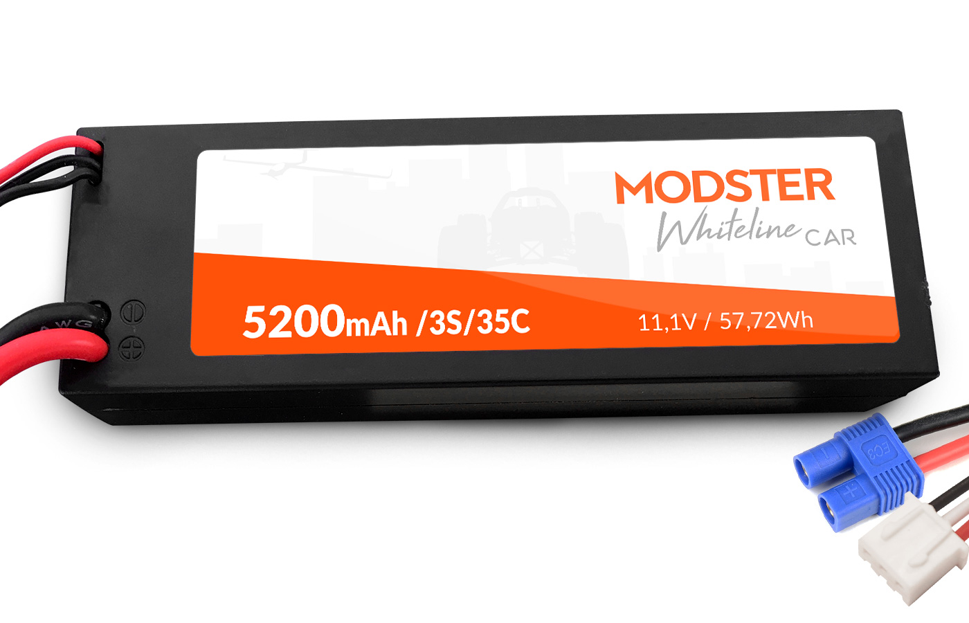 Modster lipo-akku-3s-11-1v-5200mah-35c-ec3-whiteline-car-hardcase