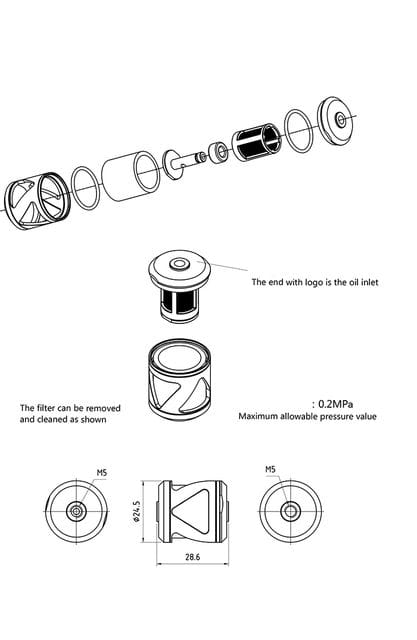 Lesu Öl-Filter für Hydraulikanlagen