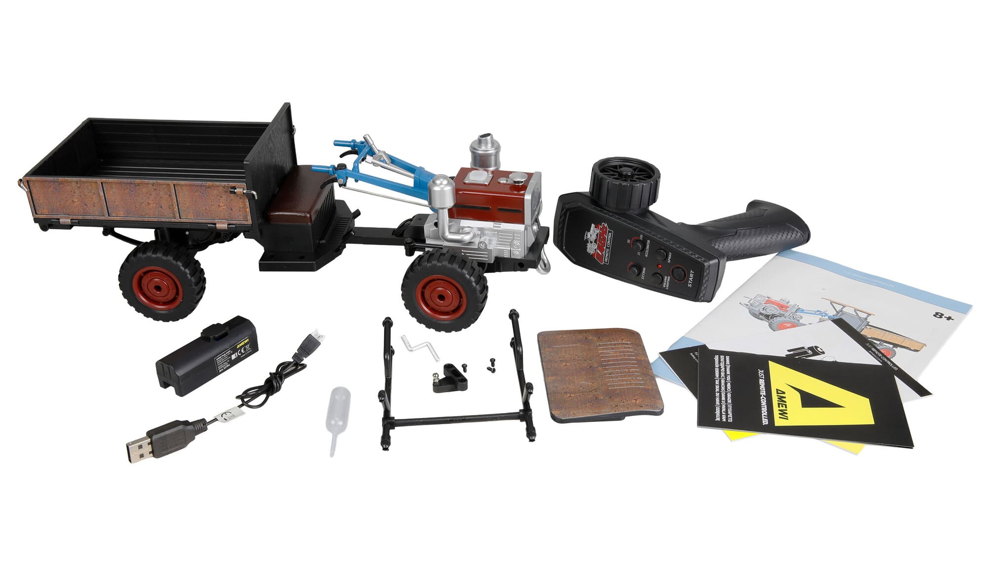 Amewi Retro-RC Traktor mit Rauch _ Licht 4WD 1_12 RTR - Art_-Nr. 22764