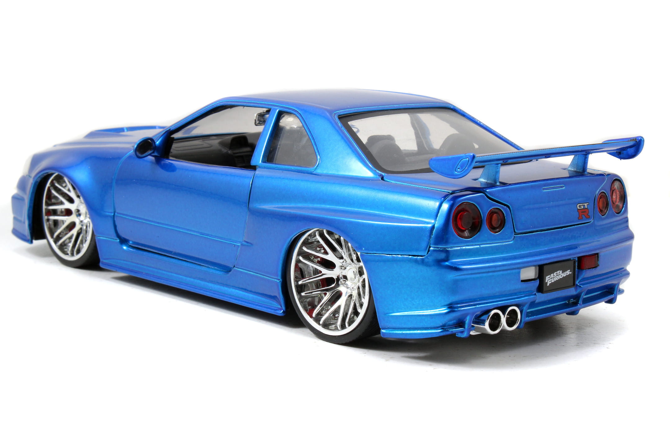 Jada Toys Fast _ Furious 2002 Nissan Skyline GT-R R34 Modellauto blau 1_24_