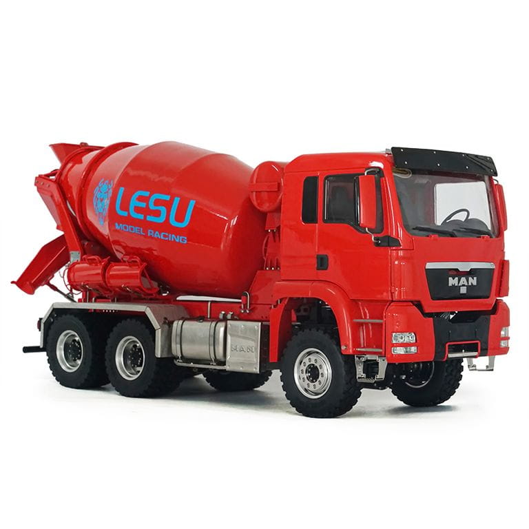 Lesu 1_14 6x6 MAN TGS Betonmischer aus Edelstahl - RC-Zubehoer