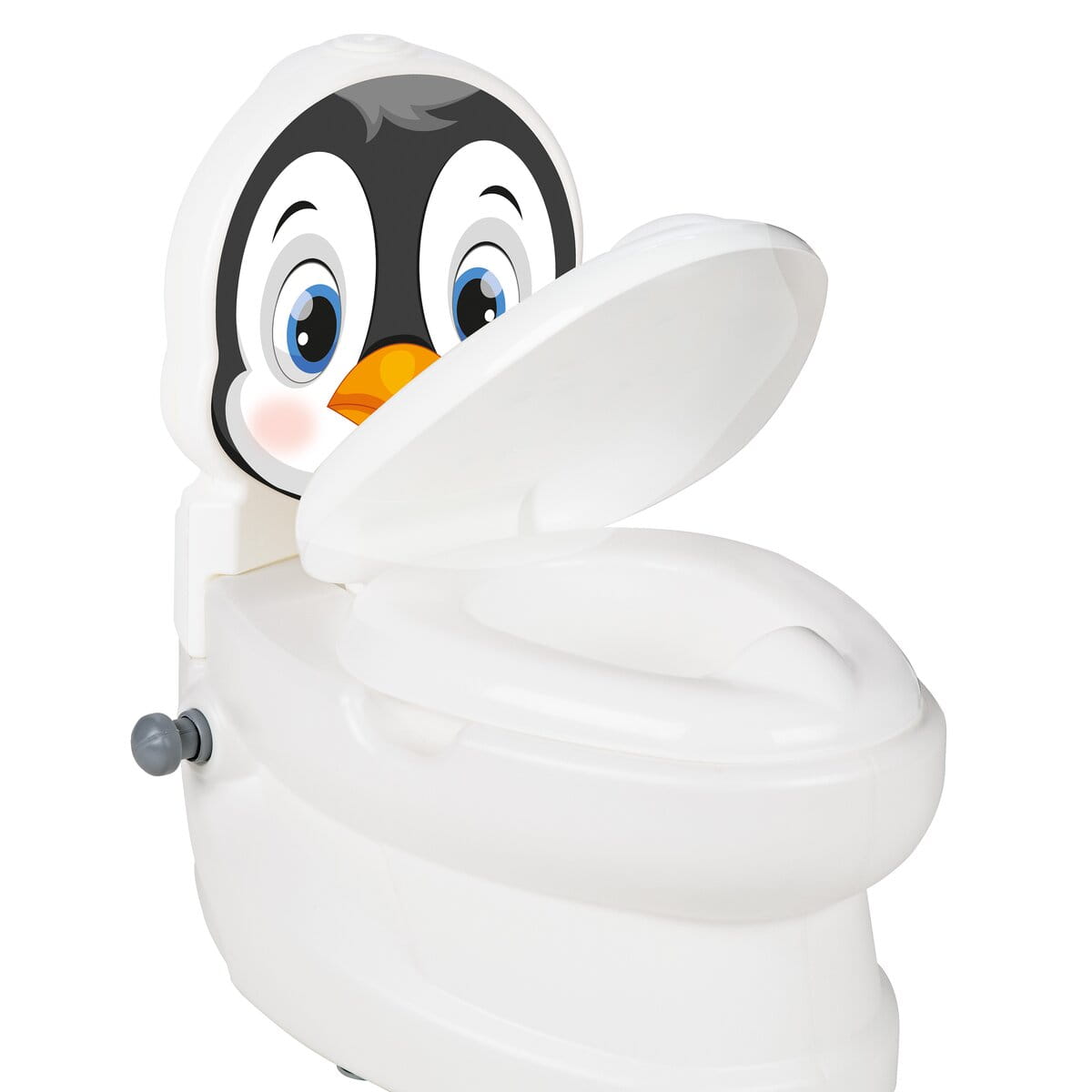 Jamara Meine kleine Toilette Pinguin mit Spülsound und Toilettenpapierhalter