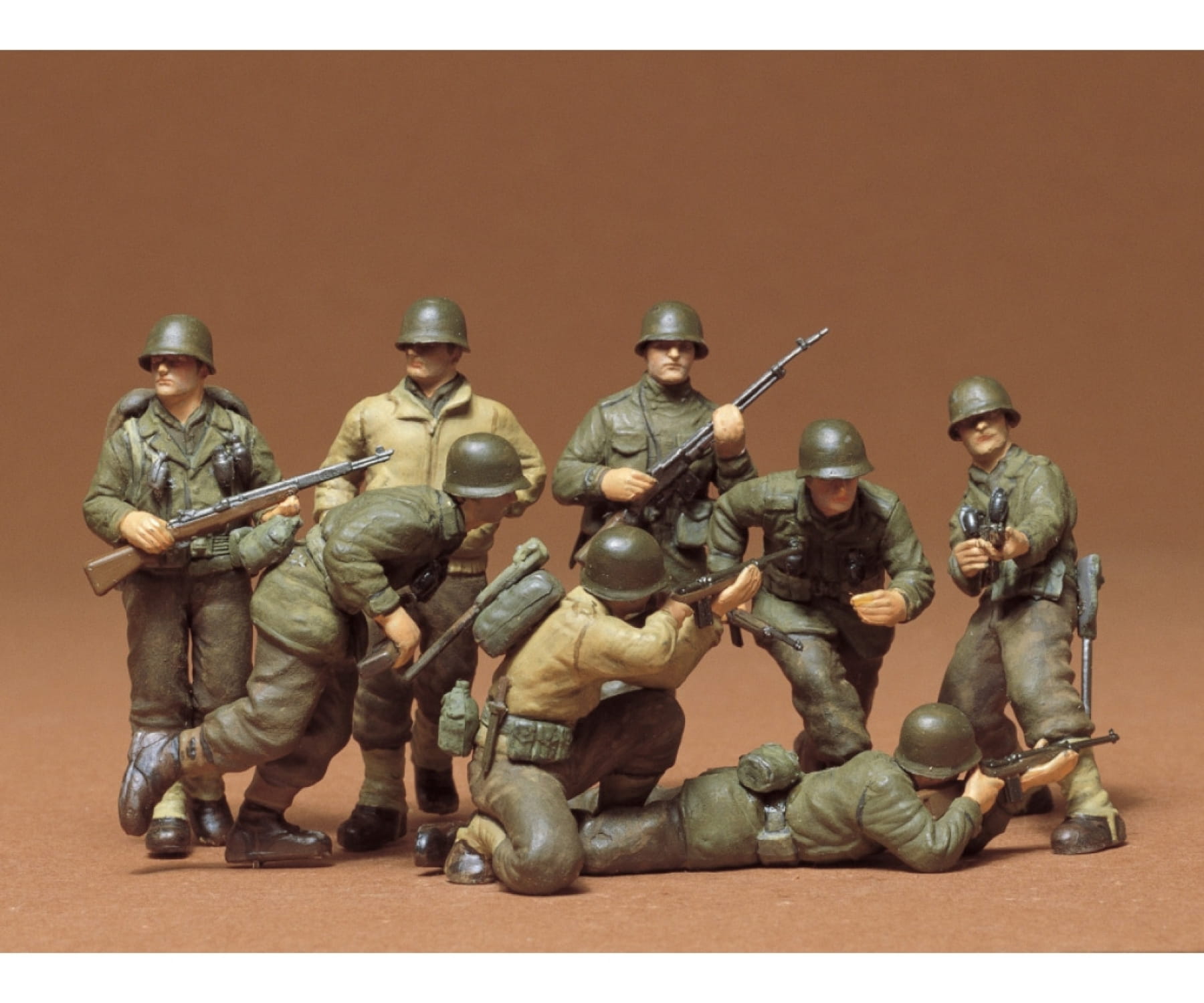 Tamiya Figuren Set US Infantrie W-Europa 1:35 Plastik Modellbau Militär Bausatz