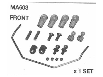 Amewi MA603-b Front Antiroll Bar Set AM10SC - RC-Zubehoer