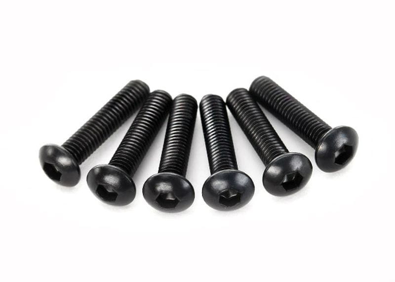 Traxxas Schrauben_ 3x14mm Rundkopf M-Gewinde _Innensechskant_ _6_ - RC-Zubehoer