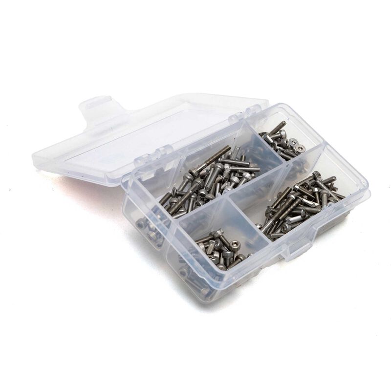 Dynamite Stainless Steel Screw Set_ Axial SCX 10 II - RC-Zubehoer