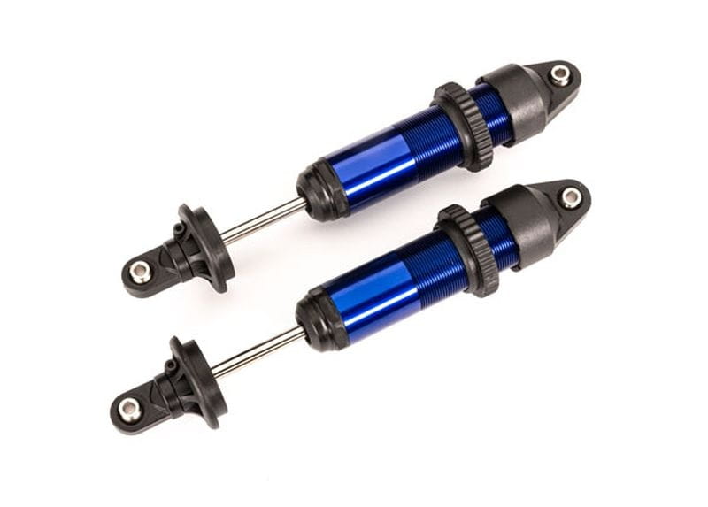 Traxxas GTX Daempfer medium Alu blau eloxiert _montiert ohne Federn_ - RC-Zubehoer
