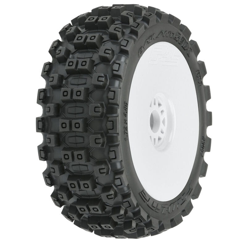 Proline Badlands MX M2 1_8 Buggy Reifen MTD Weiss F_R - RC-Zubehoer