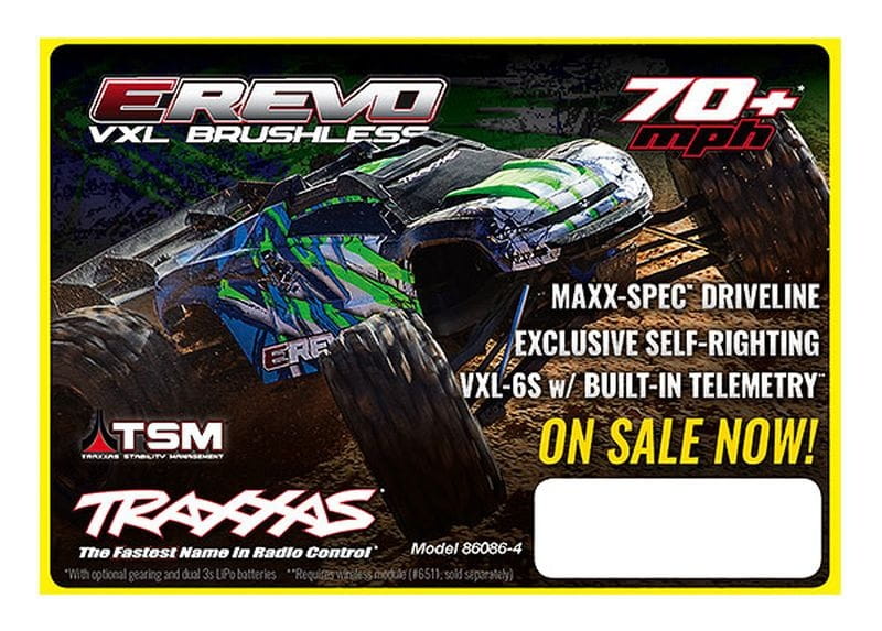 Traxxas E-REVO PROMO SHELFTALKER - RC-Zubehoer