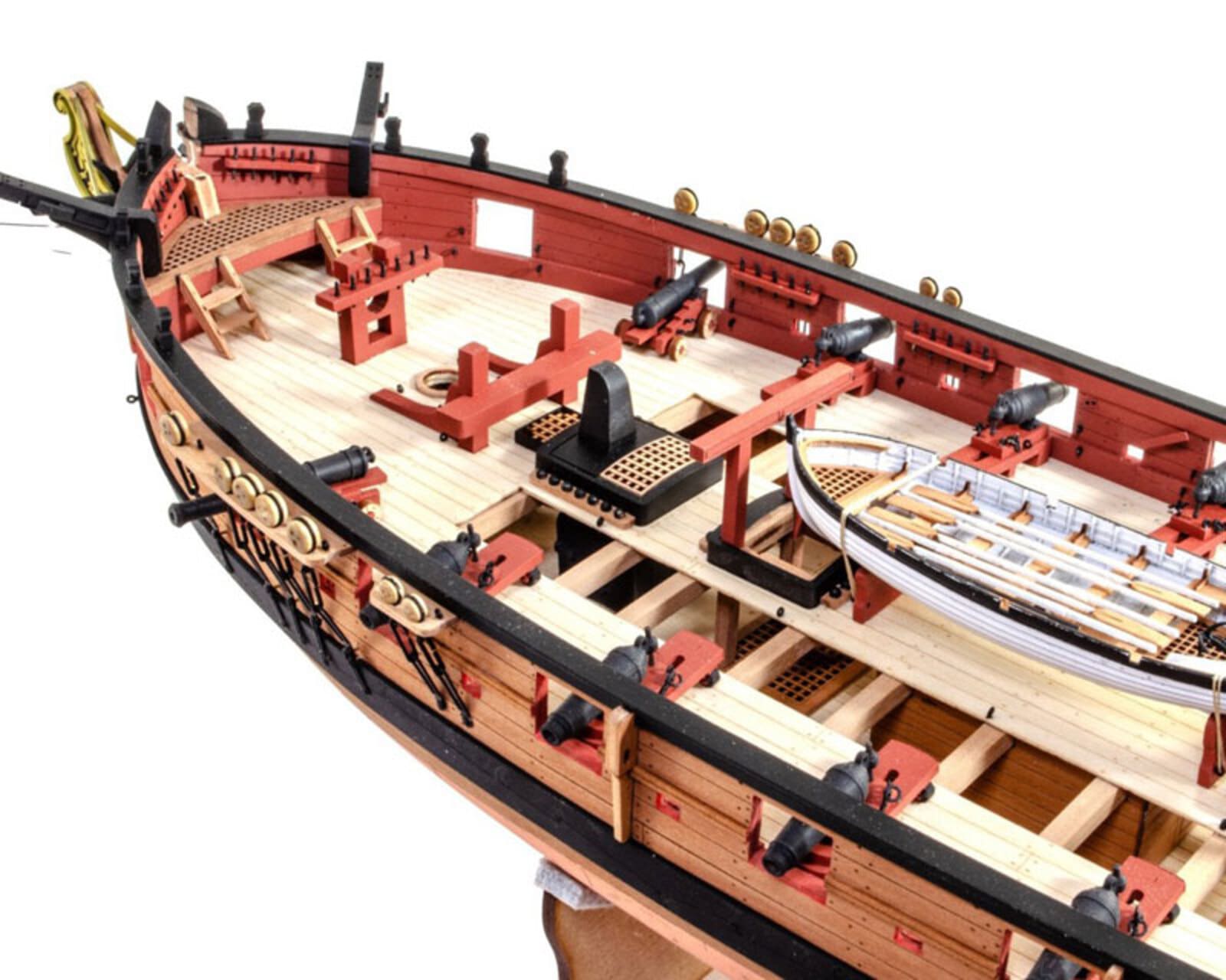 HM Harpy Brigg 1_64 Bausatz Modell der Royal Navy mit detailliertem Rumpf und Deck