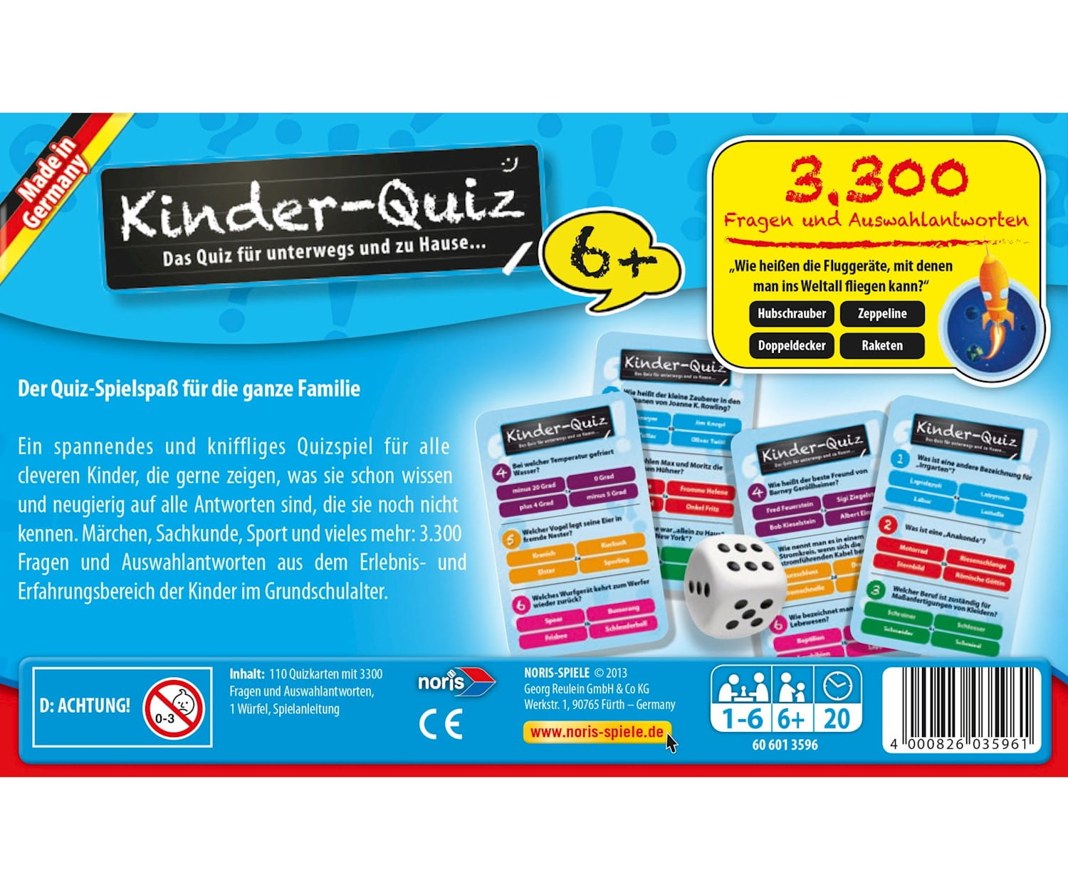 Noris Kinderquiz für schlaue Kids blau