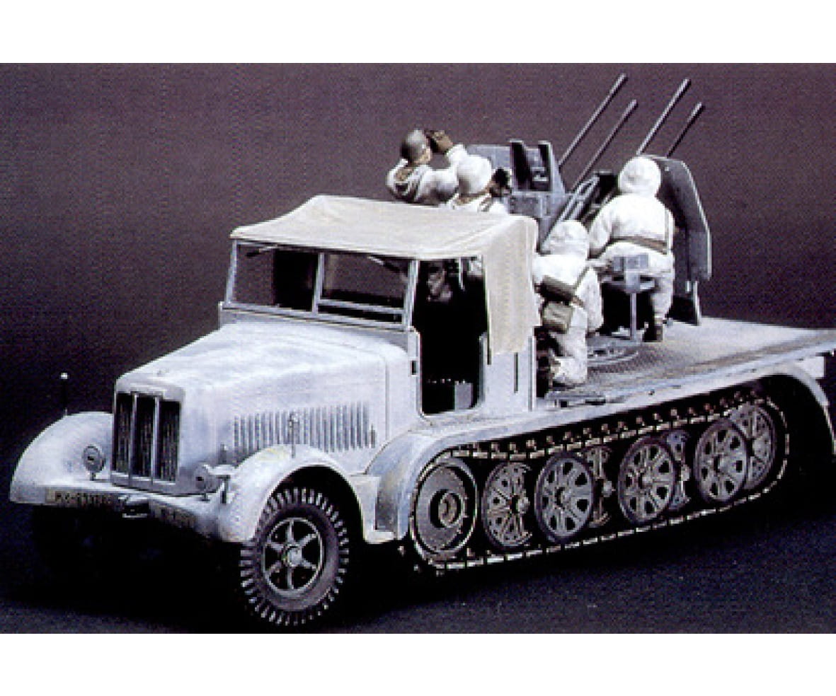 Tamiya WWII Deutsche Halbkette m. Vierling Flak 1:35 Plastik Modellbau Militär Bausatz