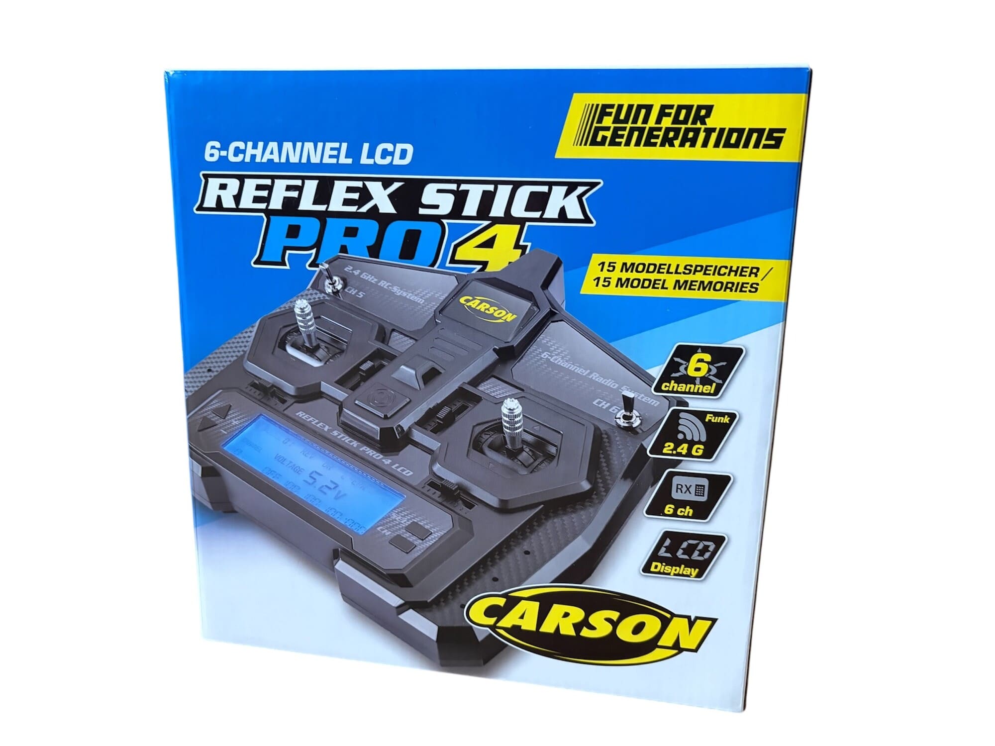 Carson Reflex Stick Pro 4 LCD 6-Kanal 2_4GHz Fernsteuerung