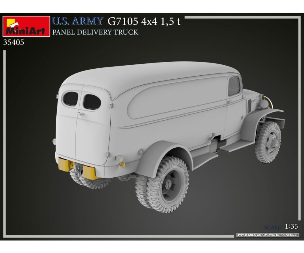 Plastikmodellbau von Miniart 1-35 us 4x4 g7105 1 5to lieferwagen