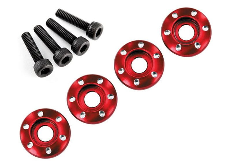 Traxxas Alu-Radmuttern rot (4) 3x12 CS