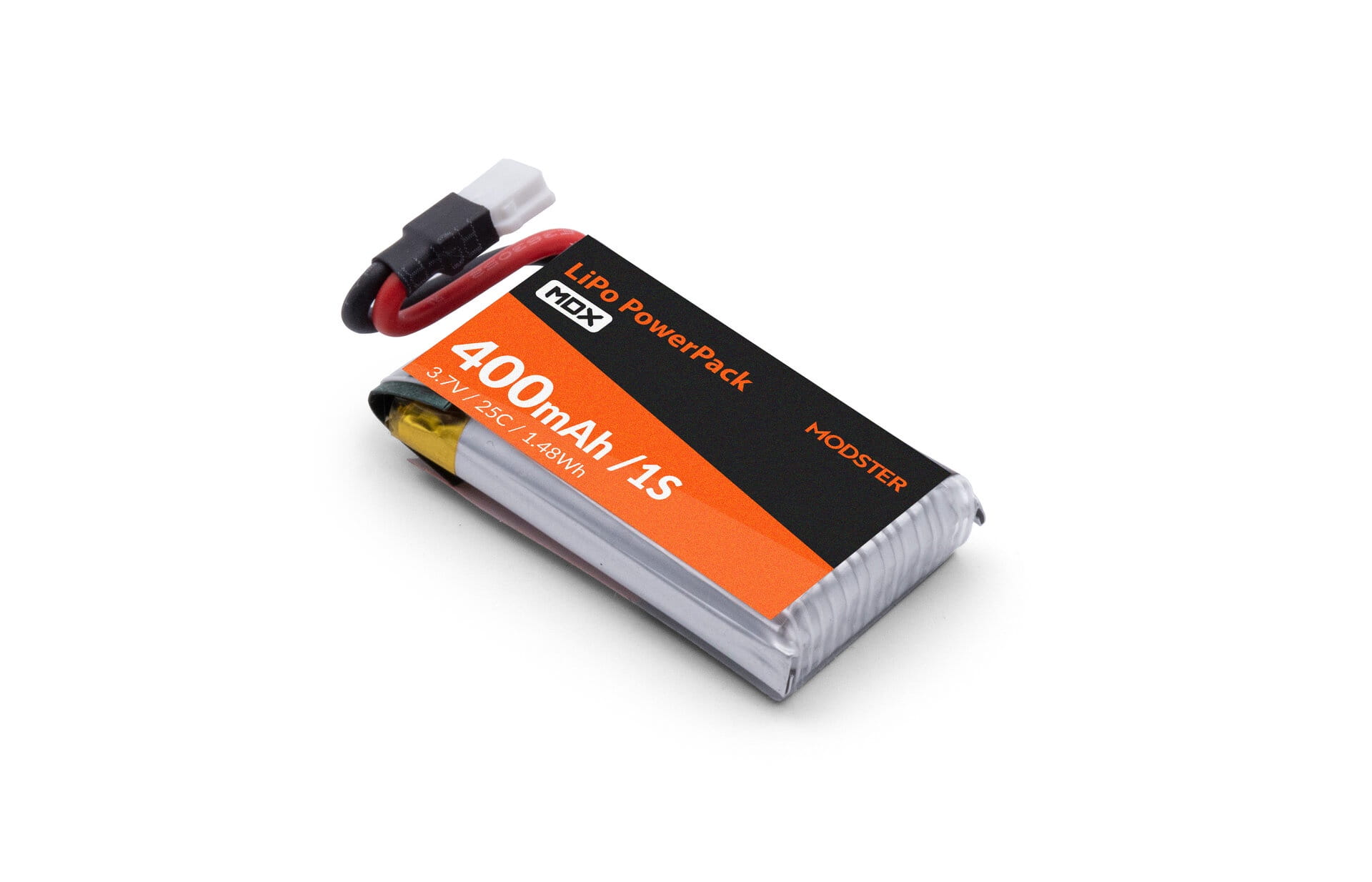 Modster Lipo-Akku 1S 3_7V 400mAh fuer MDX-PRO-Reihe BF 109_ FW190 Foc - RC-Zubehoer