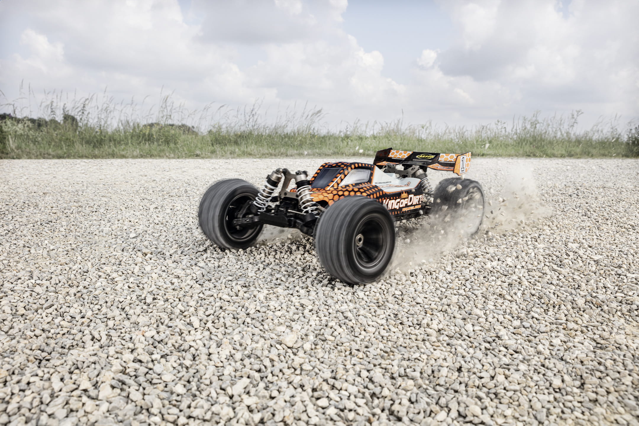 CARSON 1_8 King of Dirt Buggy 2.0 Orange Offroad RC Modell