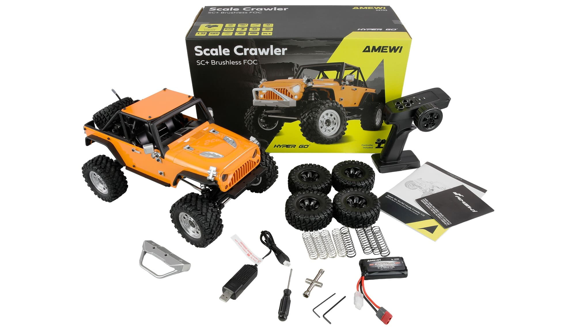 Amewi RC Hyper Go SC+ Scale Crawler brushless - D-Edition