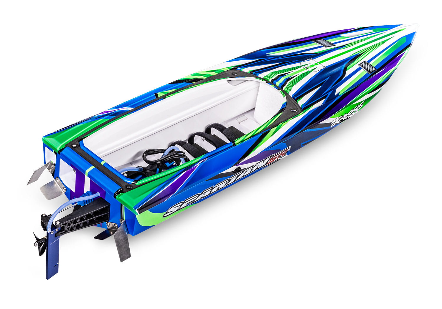 TRAXXAS Spartan SR Brushless RC-Boot 36 Zoll Gruen TRAXXAS Spartan SR Brushless RC-Boot 36 Zoll Gruen