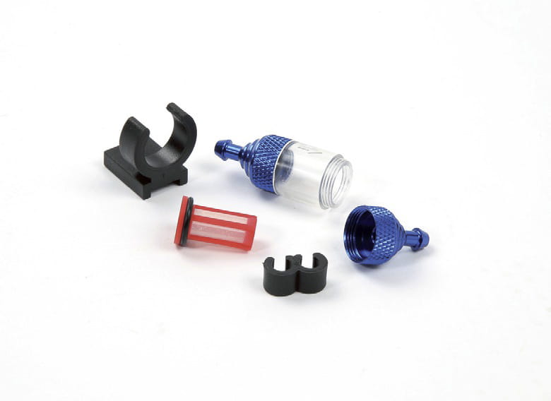 Robitronic Treibstoffilter Transparent Blau - RC-Zubehoer