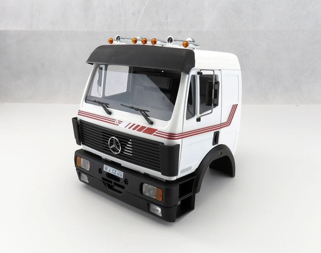 Wedico Dekor Mercedes rot-silber - RC-Zubehoer