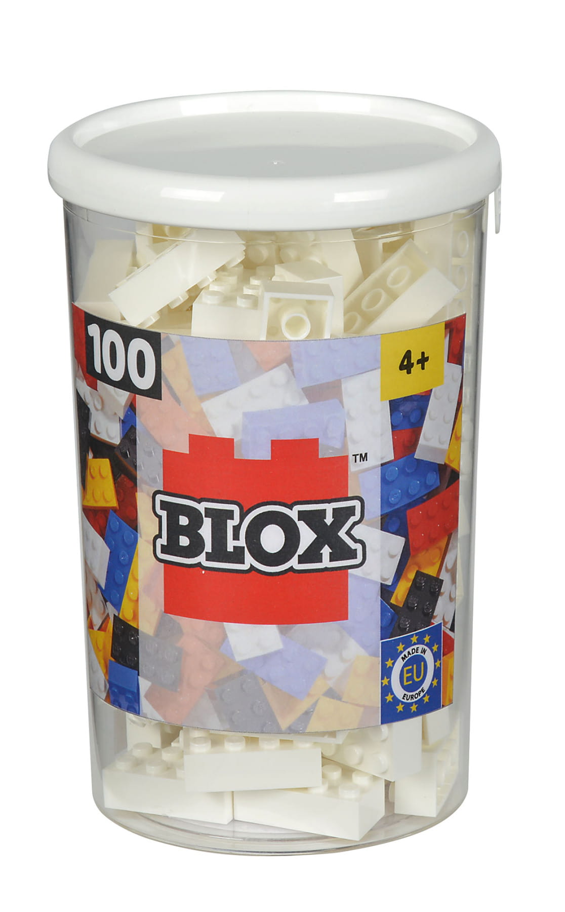 Simba Toys Bausteine Blox 100 weiße 8er Steine in Dose