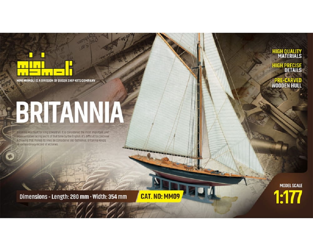 Mini Mamoli Schiff Britannia 1:177 Holz Bausatz