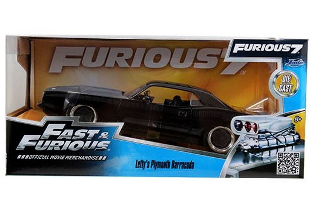 Jadatoys 1_24 Modellauto 1970 Plymouth Lettys Barracuda Fast and Furious - RC-Zubehoer