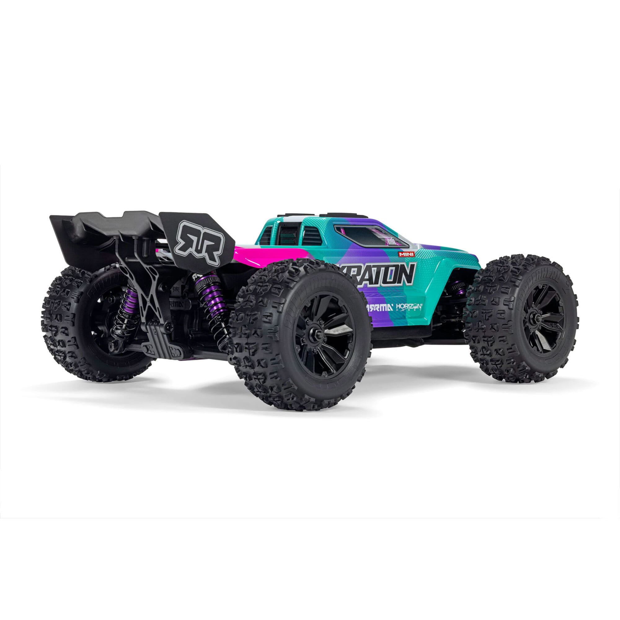 ARRMA MINI KRATON 3S BLX 4X4 RTR Brushless RC Speed Truck 1_16 in Tuerkis - Rosa