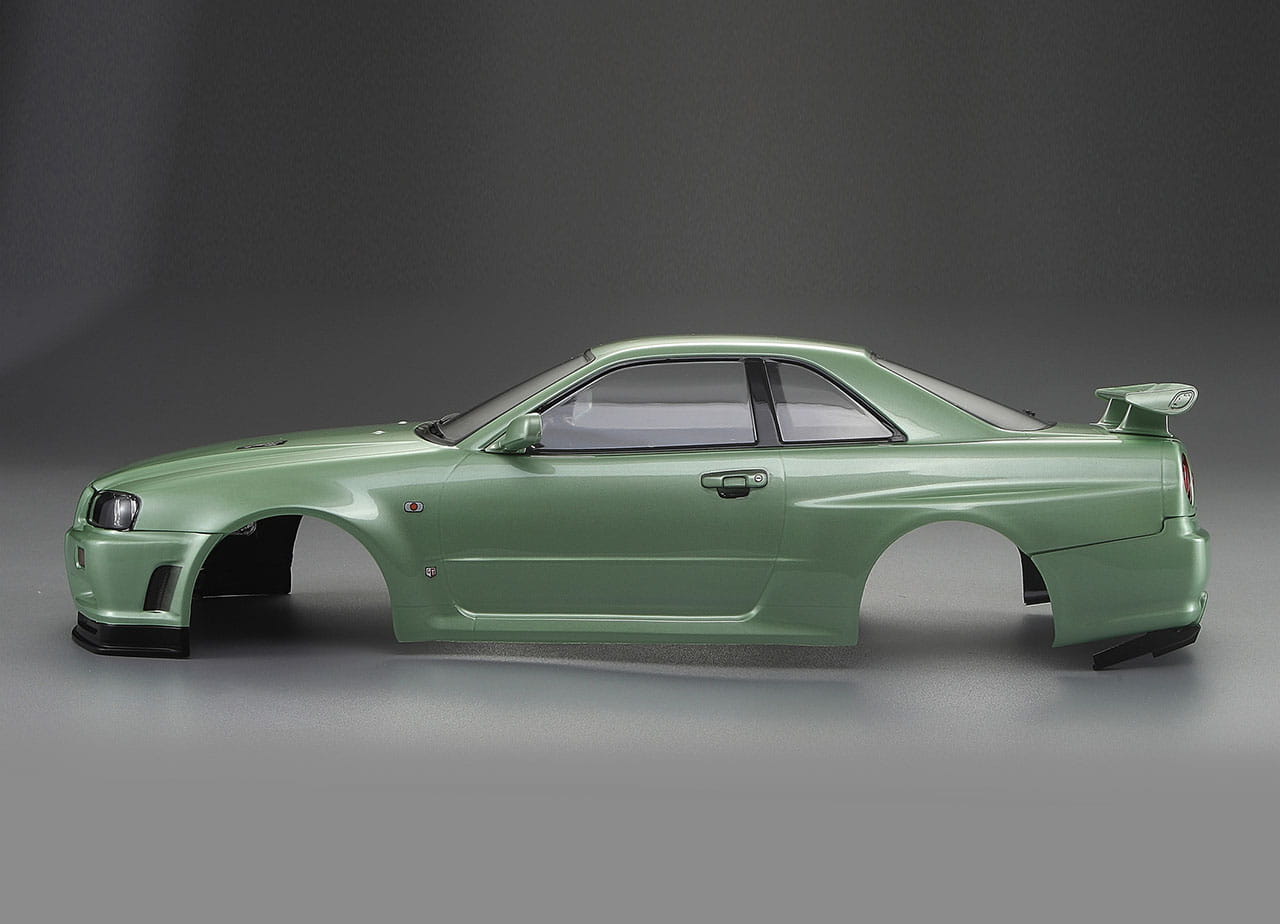 Killerbody Nissan Skyline R34 195mm Champagner Grün lackiert, RTU all-i